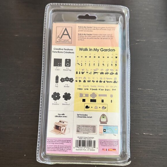 Cricut Shapes Cartridge - Walk In My Garden Sealed - Picture 2 of 2